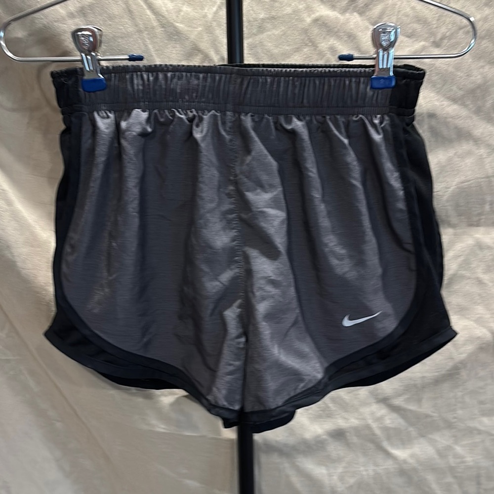 Nike Women's Athletic Shorts - Gray and Black